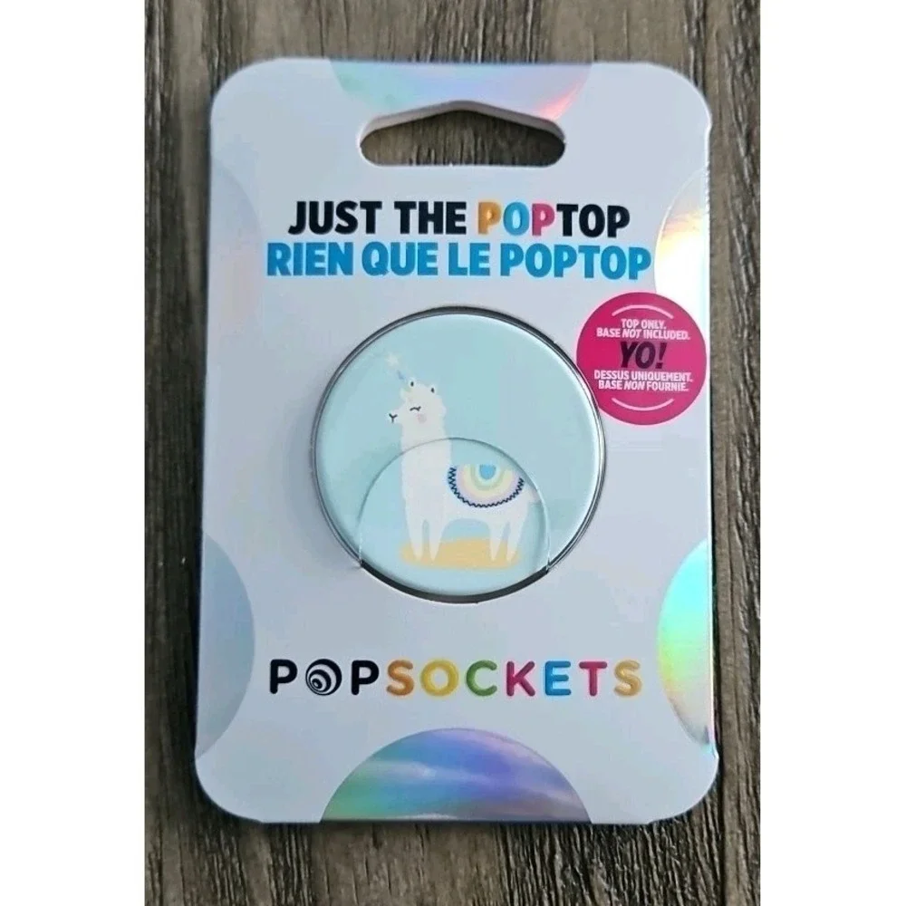 THREE PopSockets Mount, Cactus Pot Popgrip & Llamacorn Poptop